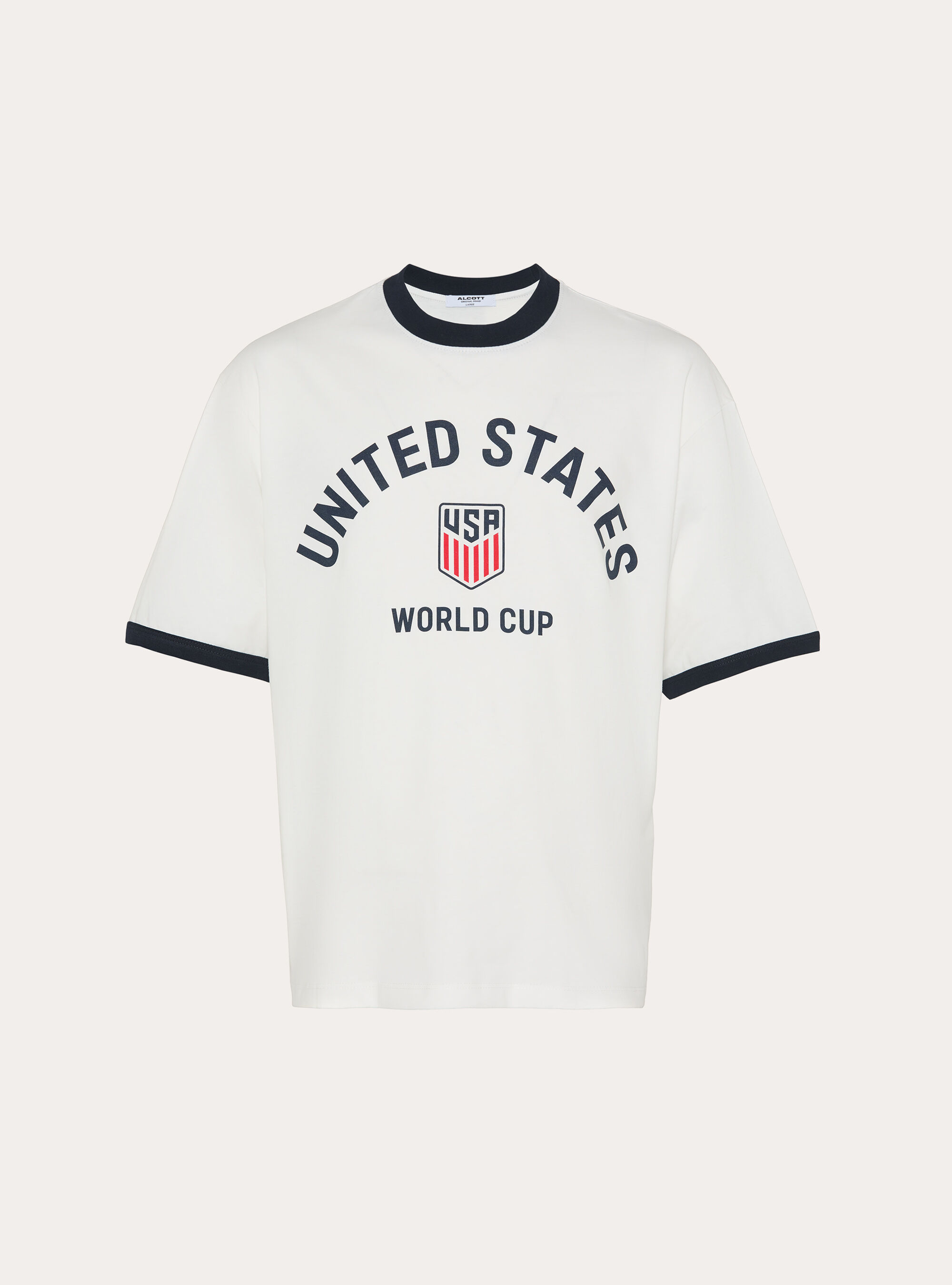 T-shirt boxy fit con stampa mondiali, WH1 OFF WHITE